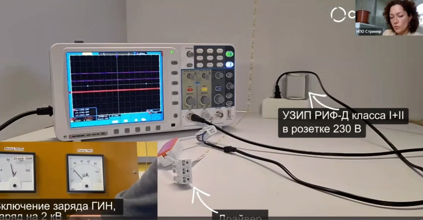 Проверка эффективности УЗИП РИФ-Д